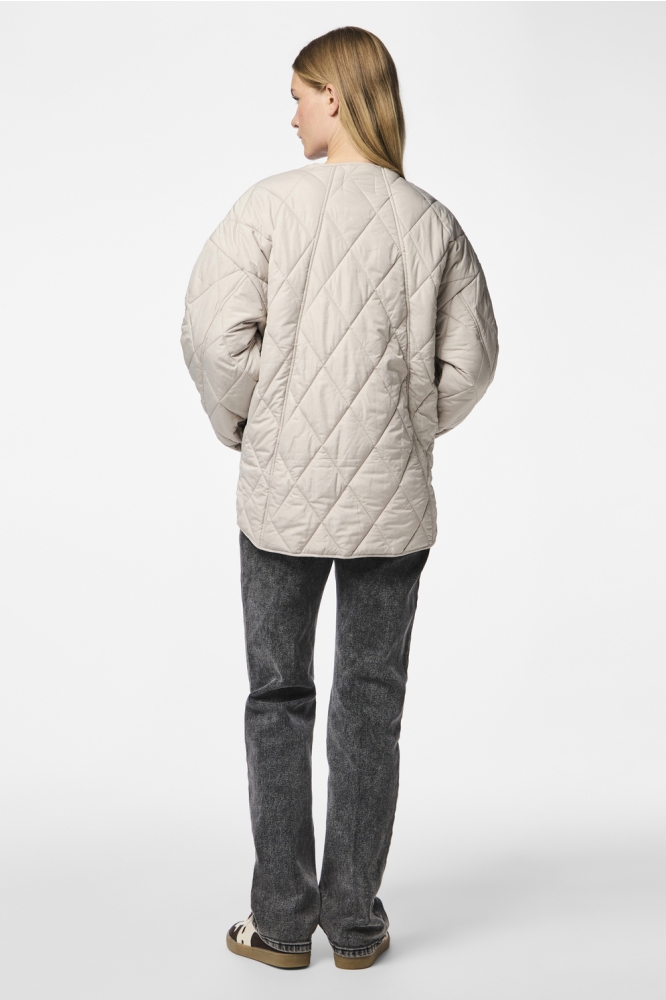 PCSTELLA QUILTED JACKET NOOS BC 17146371 SILVER GRAY